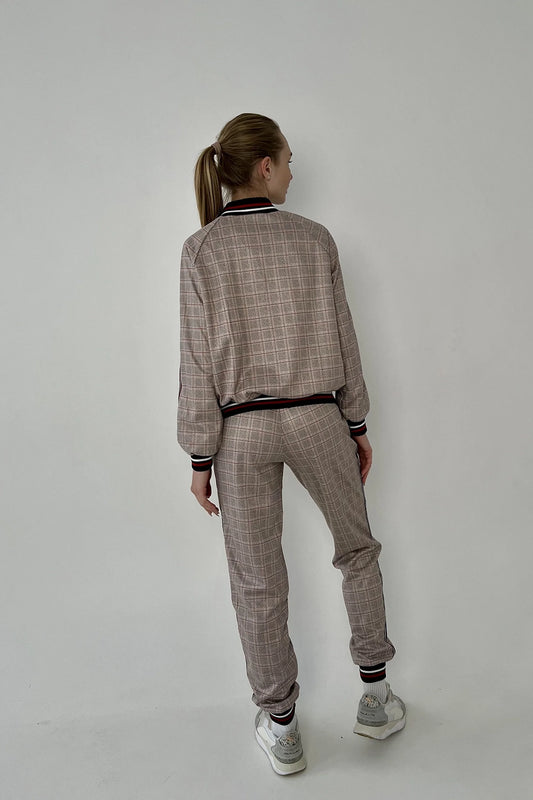 Women's Tracksuit Set in Beige