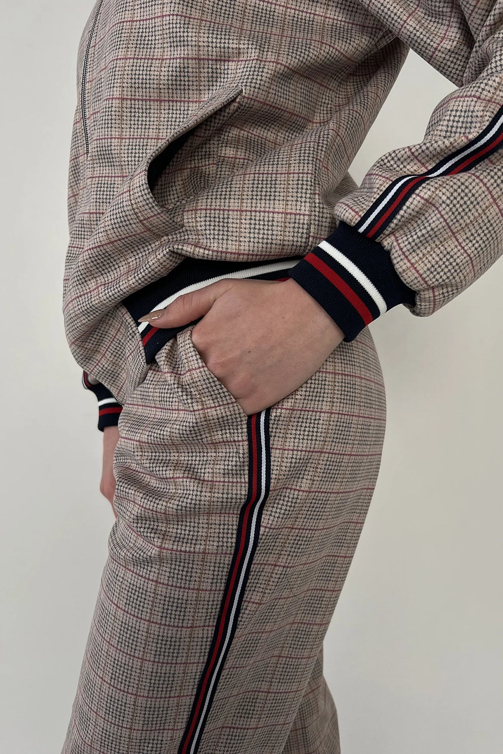 Women's Tracksuit Set in Beige