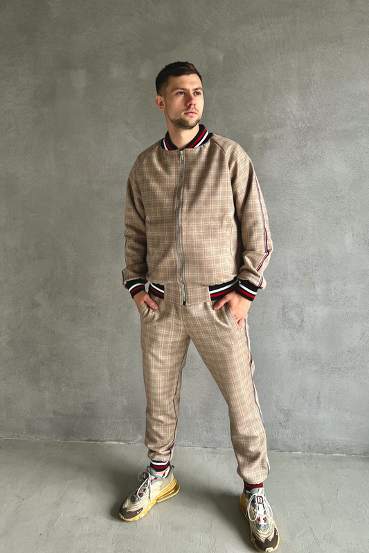 The Gentlemen Plaid Tracksuit Men's