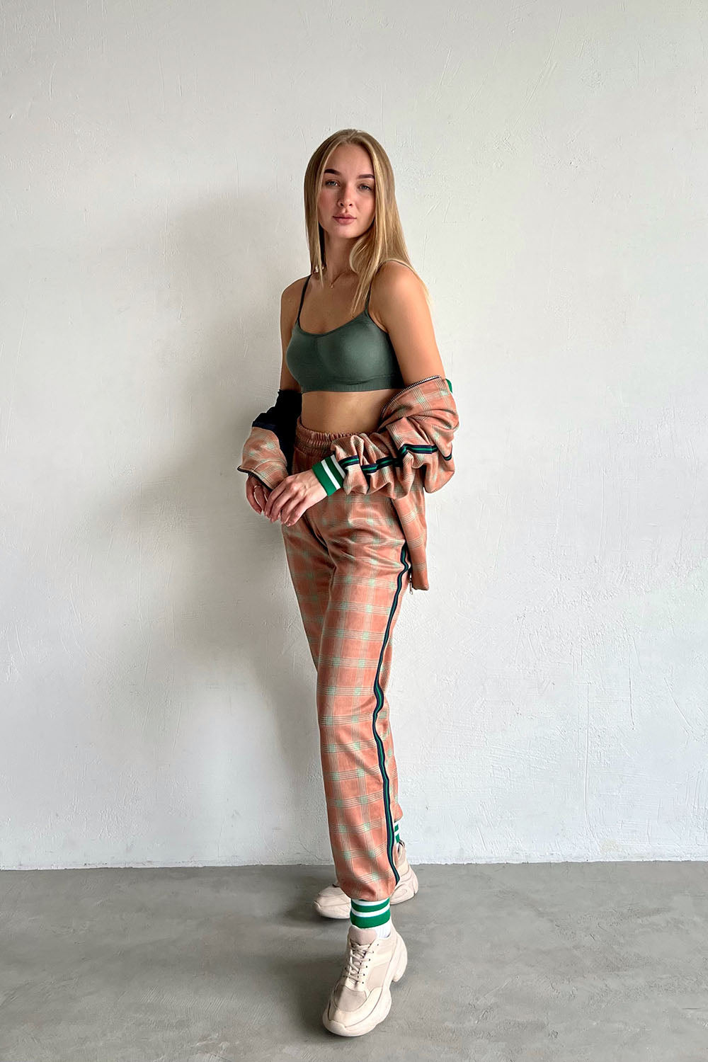 Women's Tracksuit Set in Beige