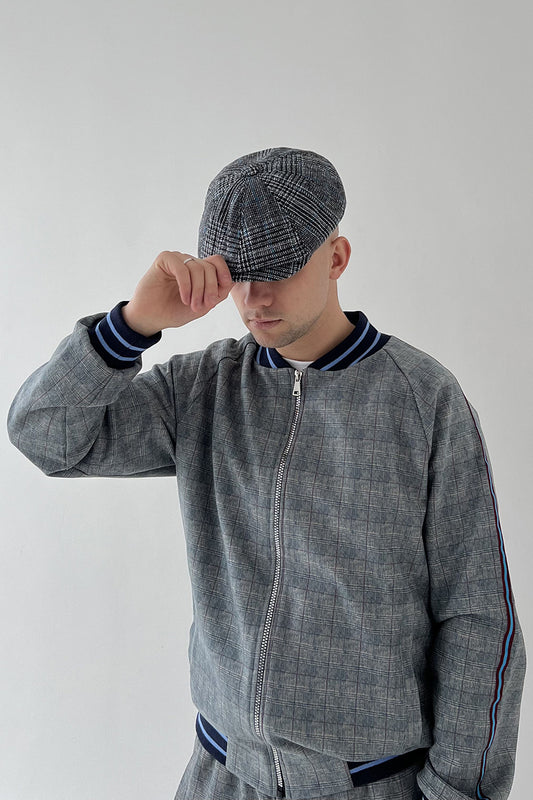 Tartan Tweed Flat Cap