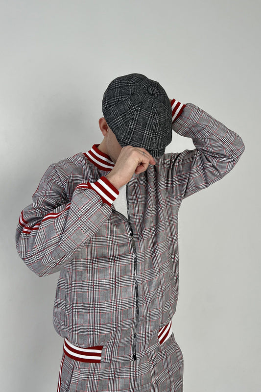 Tartan Tweed Flat Cap