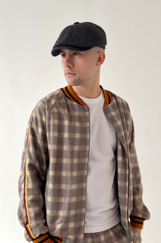 Tartan Tweed Flat Cap