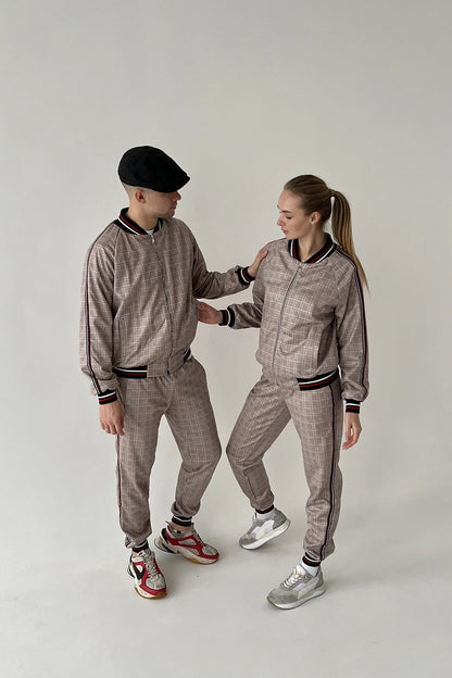 Women's Tracksuit Set in Beige
