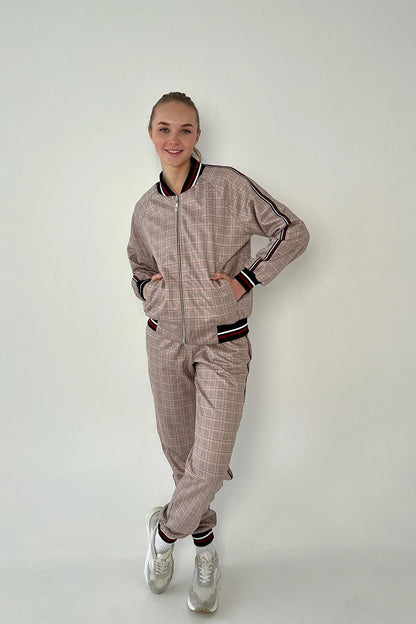 Women's Tracksuit Set in Beige