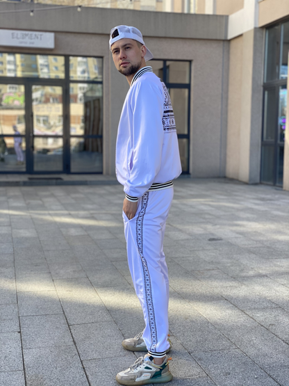 Men's sports suit with Ukrainian ornament