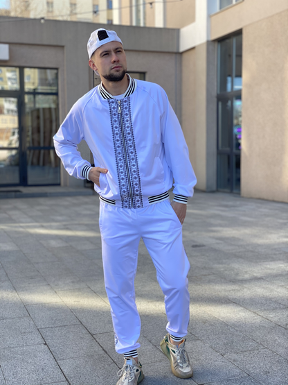 Men's sports suit with Ukrainian ornament