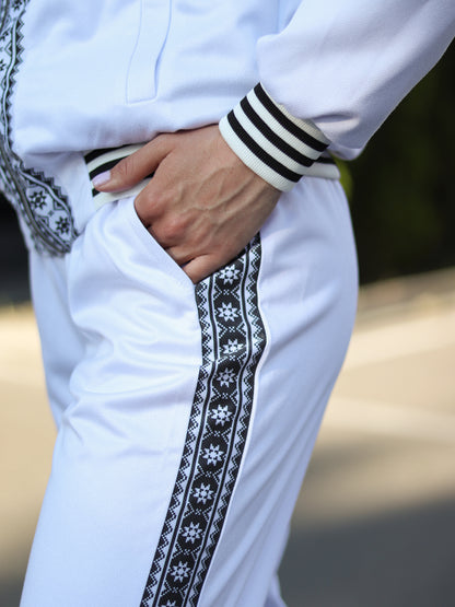 Girl's sports suit with Ukrainian ornament