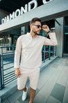 Men's Linen Summer Set in Beige