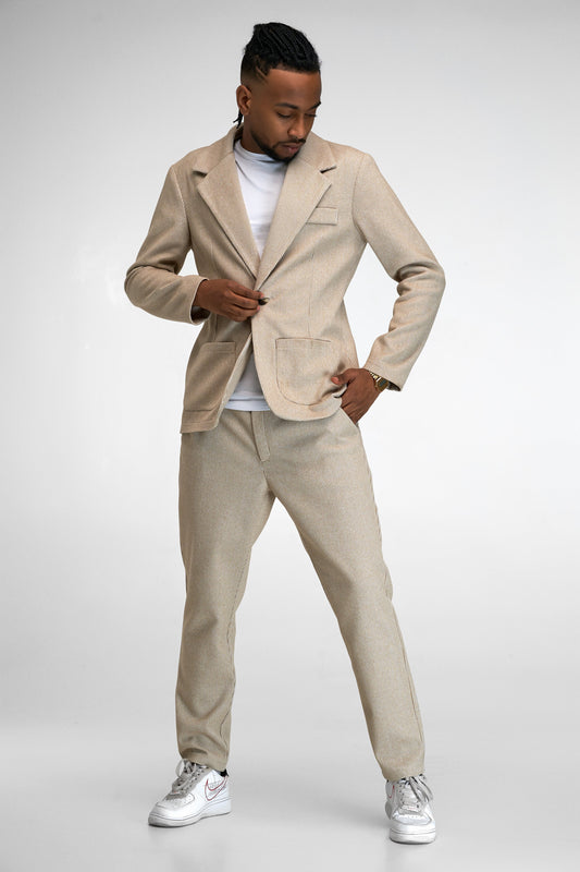 Casual Checked Suit