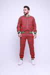 The Gentlemen Tracksuits Plaid Tracksuit Set in Red