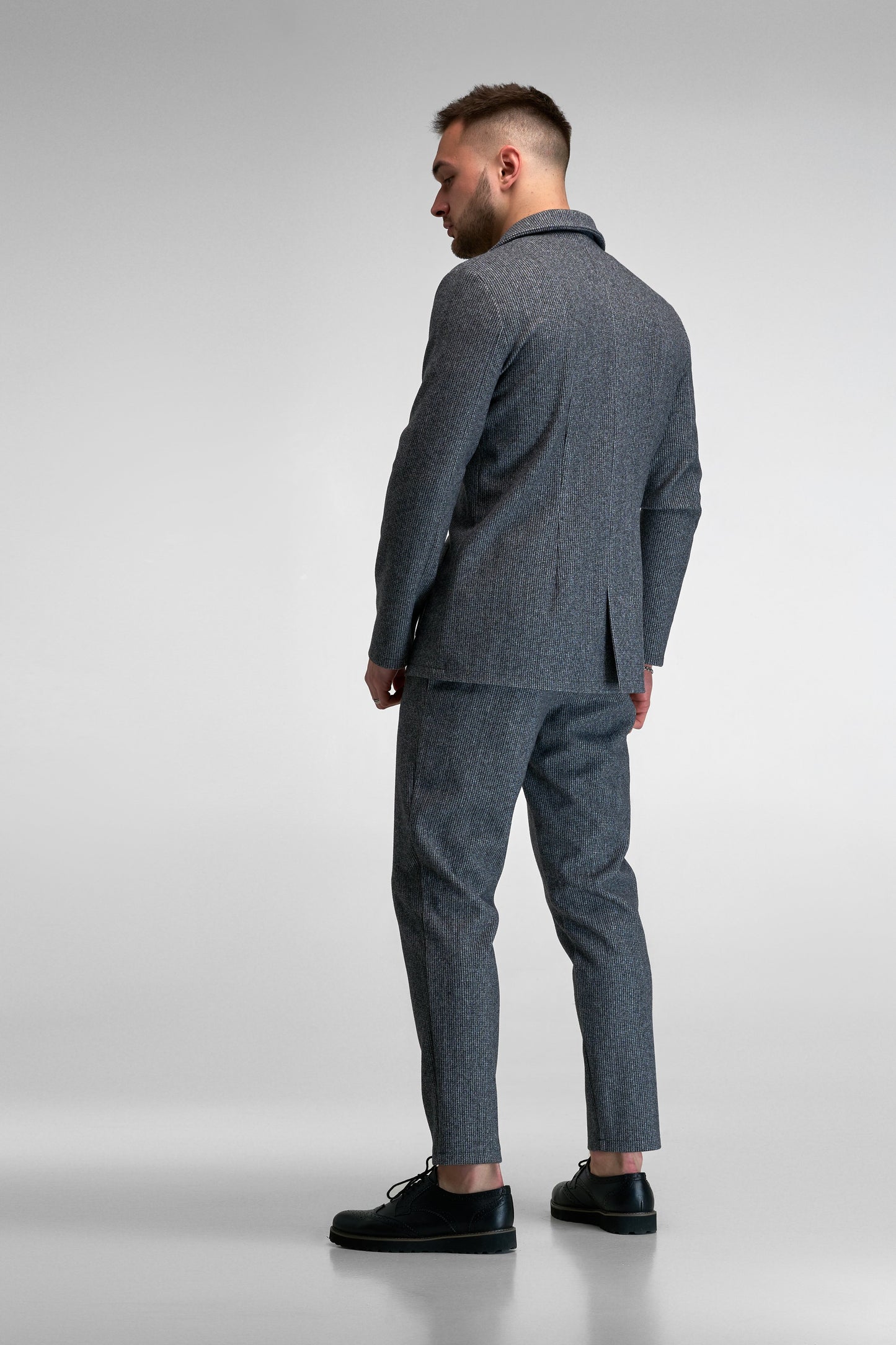 Casual Checked Suit