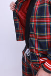 The Gentlemen Tracksuits Plaid Tracksuit Set in Red Blue
