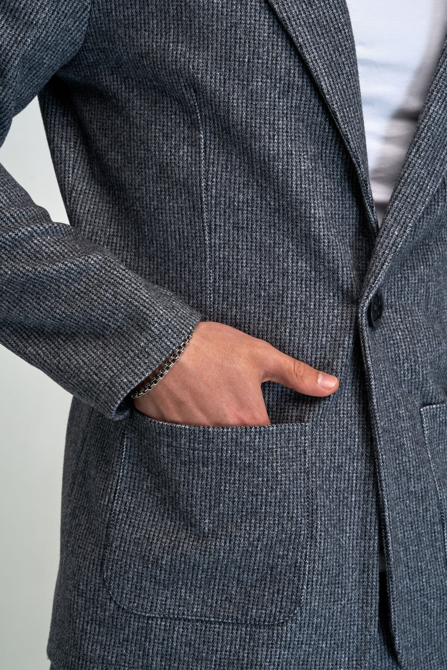 Casual Checked Suit