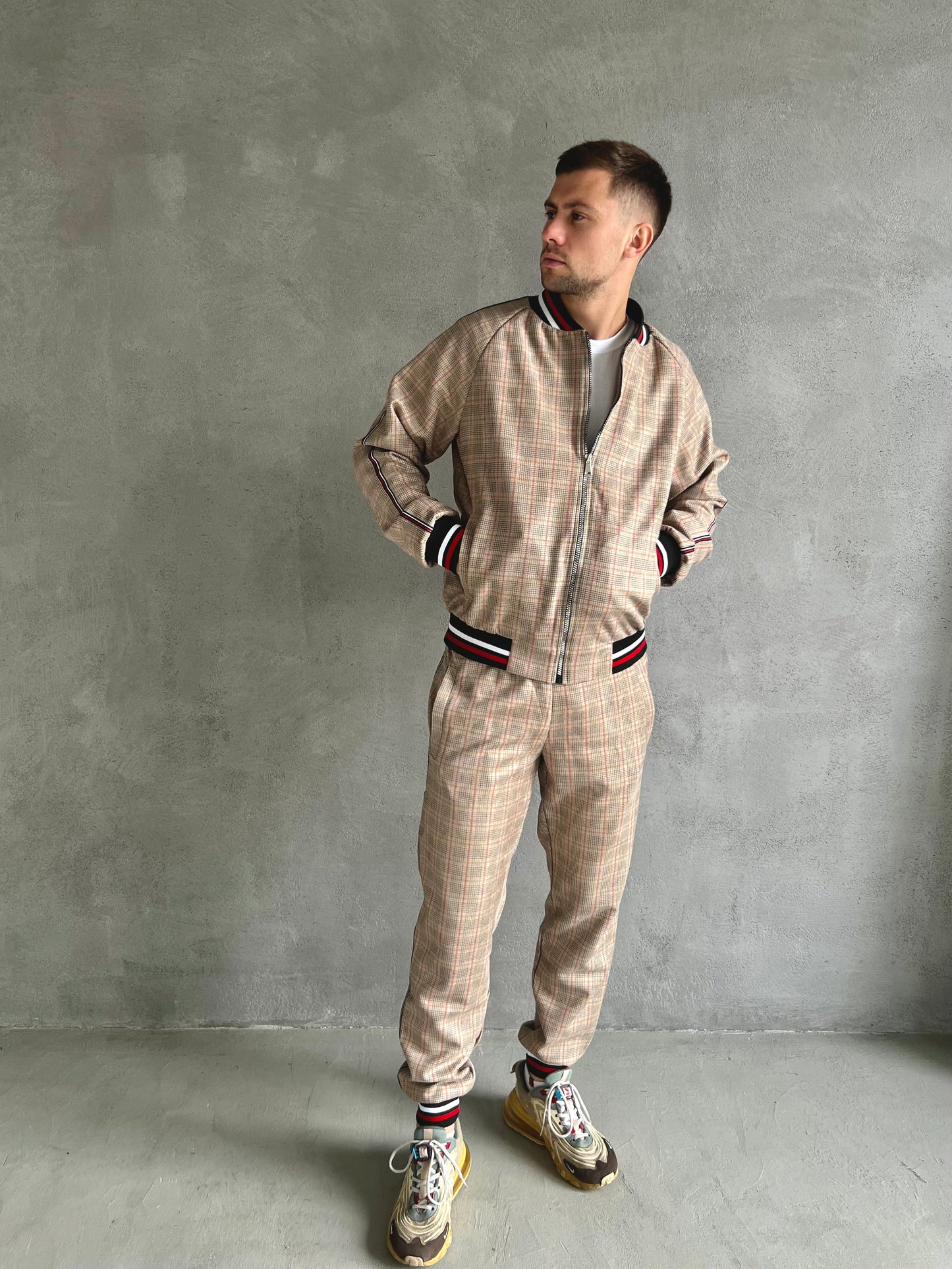 The Gentlemen Plaid Tracksuit Men's