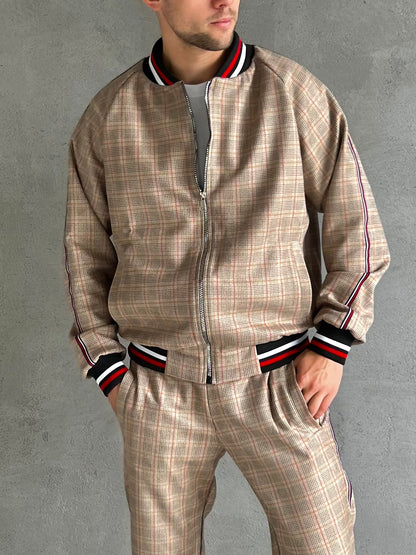 The Gentlemen Plaid Tracksuit Men's