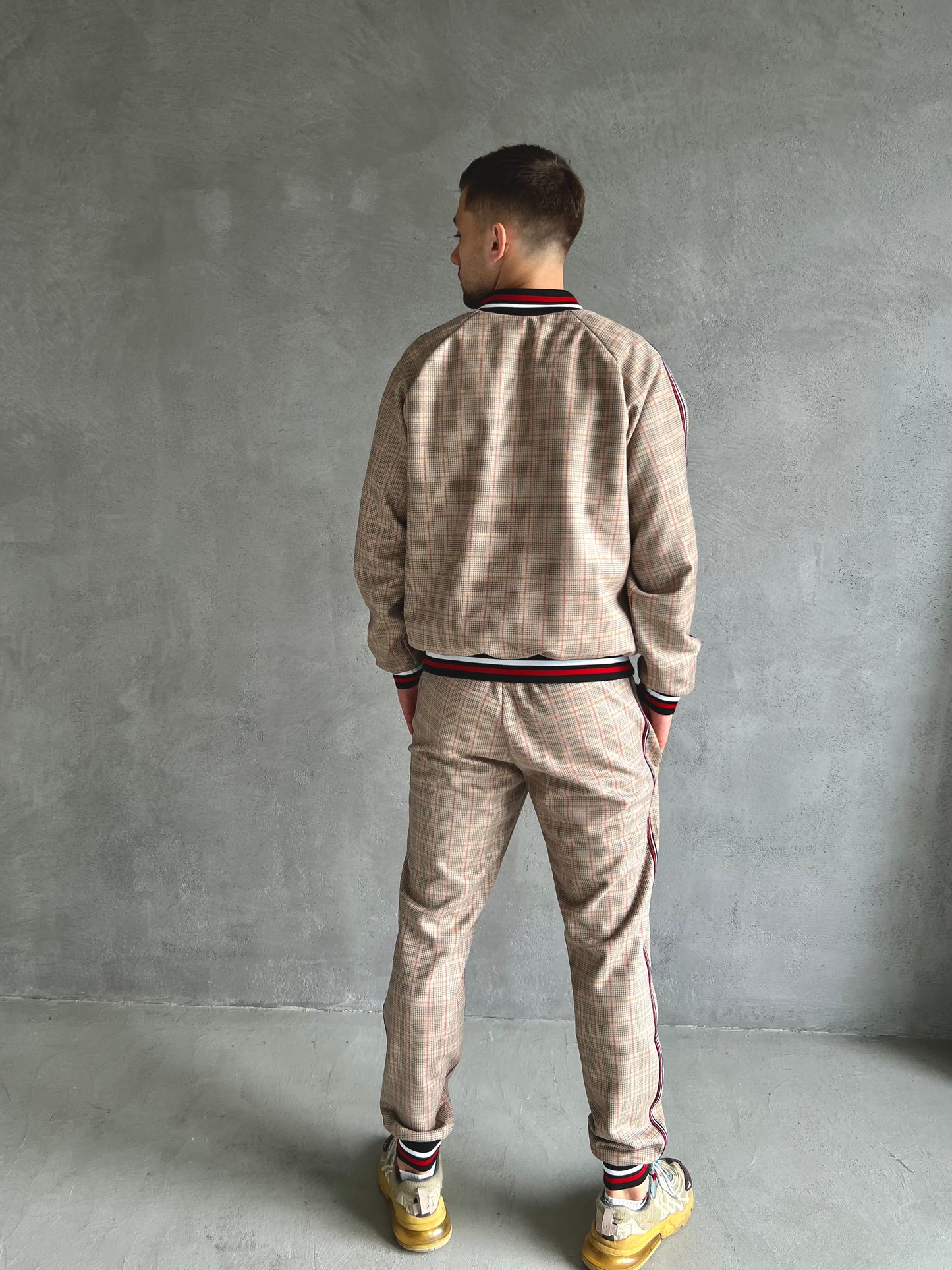 The Gentlemen Plaid Tracksuit Men's