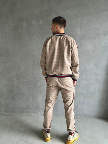 The Gentlemen Plaid Tracksuit Men's