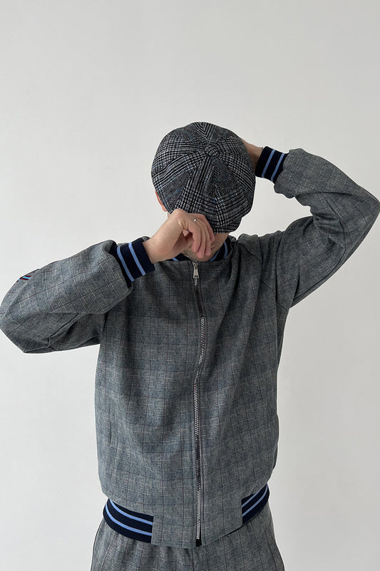 Tartan Tweed Flat Cap