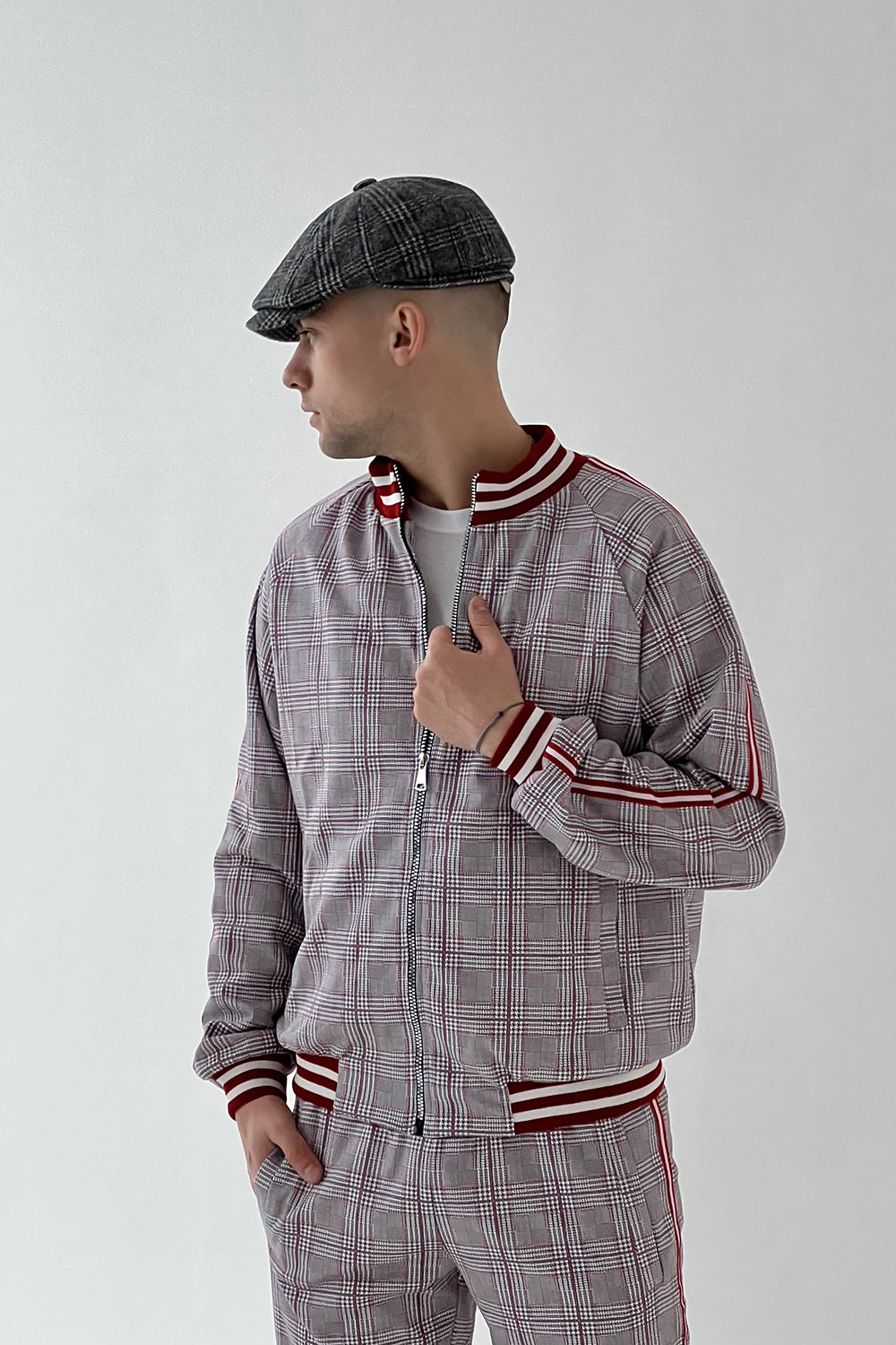 Tartan Tweed Flat Cap
