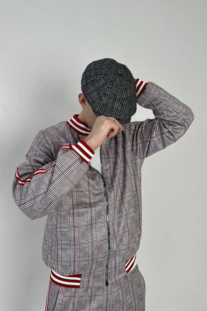 Tartan Tweed Flat Cap