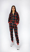 Women's Tracksuit Set in Red Blue