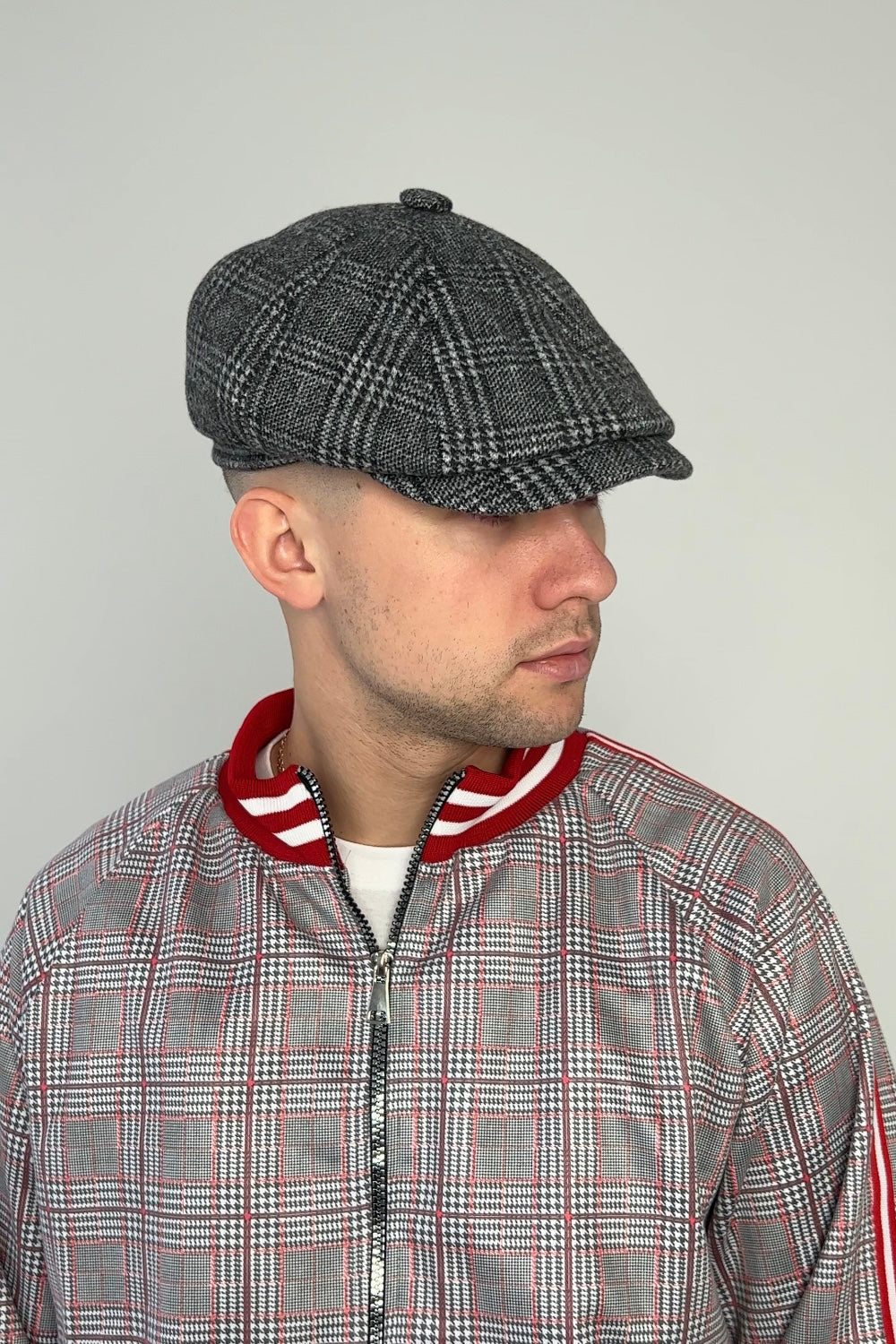Tartan Tweed Flat Cap