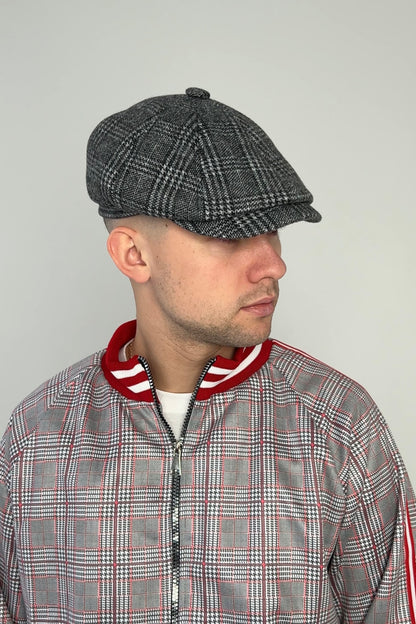 Tartan Tweed Flat Cap