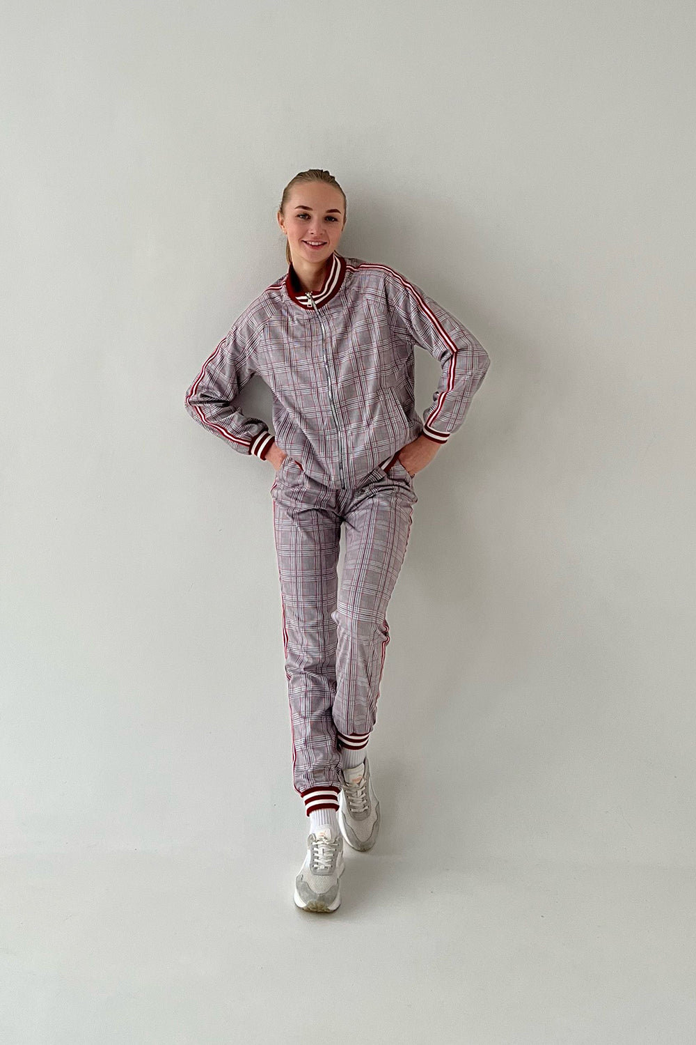 Women's Tracksuit Set in Grey