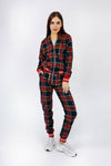 Women's Tracksuit Set in Red Blue