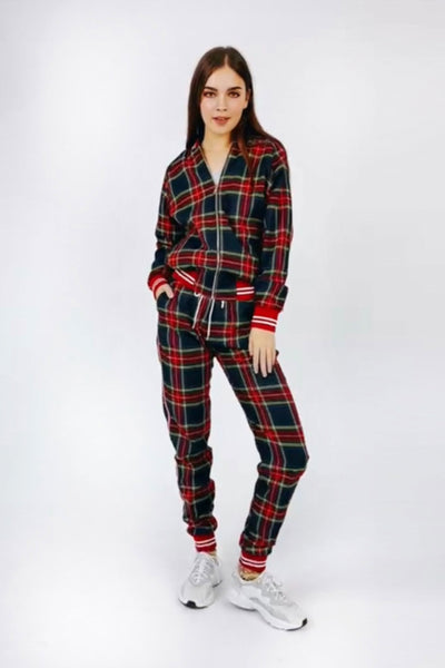 Women s Tracksuits Women s Tracksuit Set in Red Blue Women s Tracksuits Gentmn